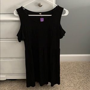 Black cut out shoulder maternity T-shirt